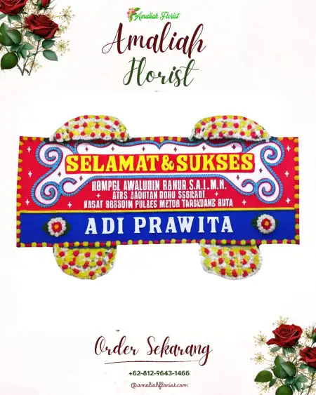 Papan Bunga Ucapan Selamat Ngrandulor